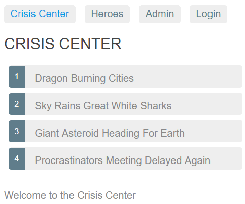 Crisis Center List