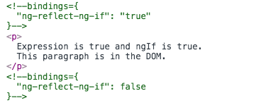ngIf=false element not in DOM